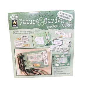 Hot Off The Press Sarabooks Nature Garden Words Quotes HOTP 4505 Scrapbook Kit